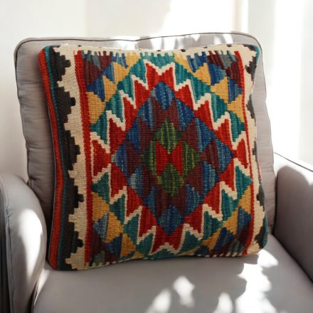 Hand woven cushion cover 45x45 Kilim decorative pillow