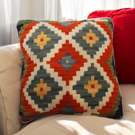 Kilim cushion 45x45 hand woven pillowcase