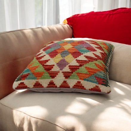 Kilim cushion 45x45 hand woven pillowcase