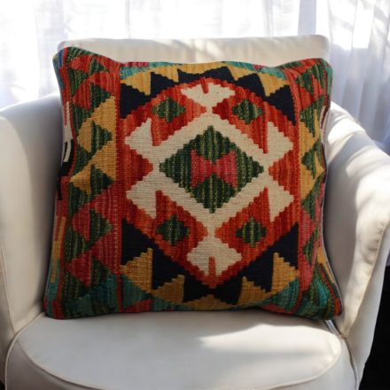 Hand woven pillow 45x45 Kilim pillow case