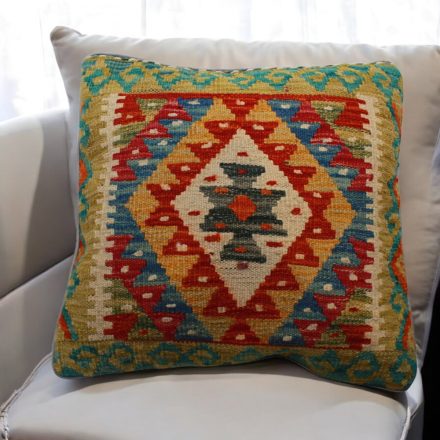 Kelim decorative cushion 45x45 hand woven Kelim pillow case