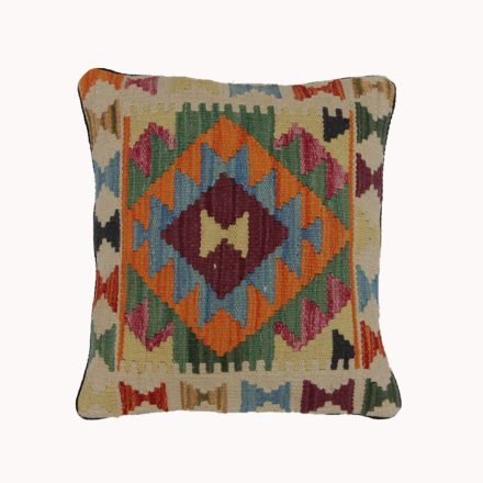 Kelim decorative pillow 40x45 hand woven cushion cover