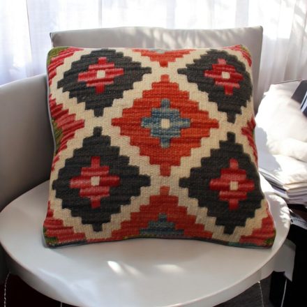 Kelim pillow 45x45 hand woven pillow cover