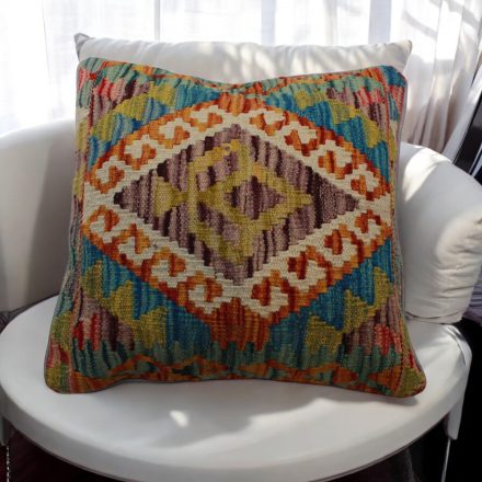 Kelim decorative cushion 45x45 hand woven Kelim pillow case