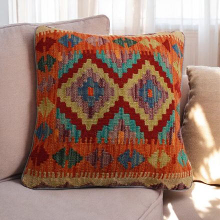 Kilim cushion 45x45 hand woven pillowcase