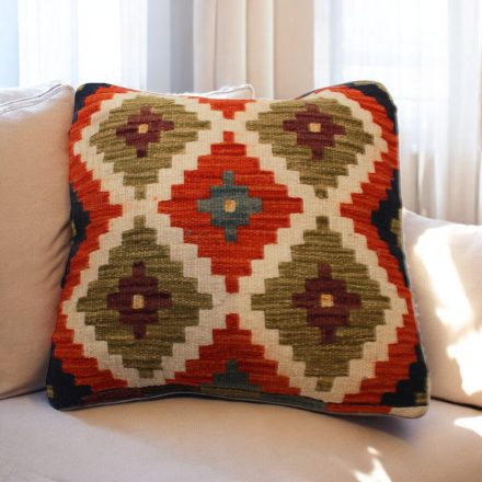 Kilim cushion 45x45 hand woven pillowcase