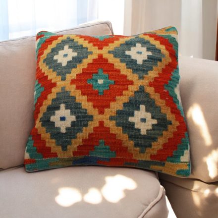 Kilim cushion 45x45 hand woven pillowcase