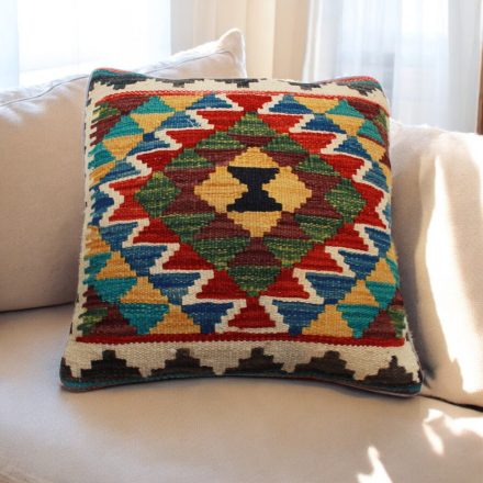 Handwoven Kilim pillowcase 45x45 afghan decorative cushion