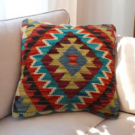 Hand woven cushion cover 45x45 Kilim decorative pillow