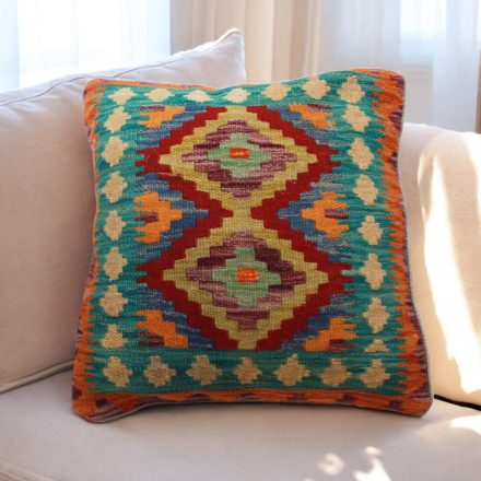 Handwoven Kilim pillowcase 45x45 afghan decorative cushion