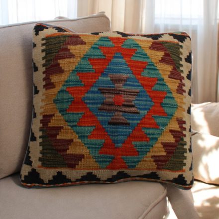 Hand woven cushion cover 45x45 Kelim decorative pillow
