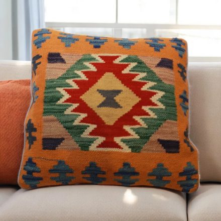 Kilim cushion 45x45 hand woven pillowcase