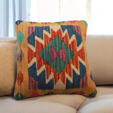 Kilim pillow case 45x45 hand woven decorative cushion