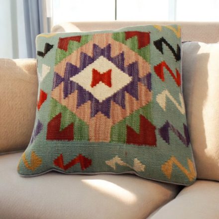 Kilim cushion 45x45 hand woven pillowcase