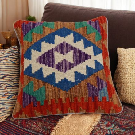 Kilim cushion 45x45 hand woven pillowcase