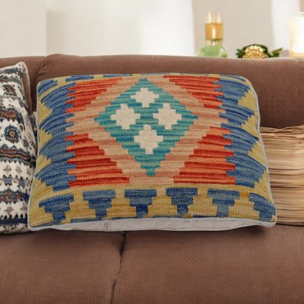 Kilim cushion 45x45 hand woven pillowcase