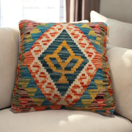 Kilim cushion 45x45 hand woven pillowcase