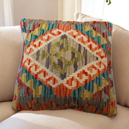 Kelim pillowcase 45x45 hand woven cushion