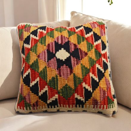 Kilim cushion 45x45 hand woven pillowcase