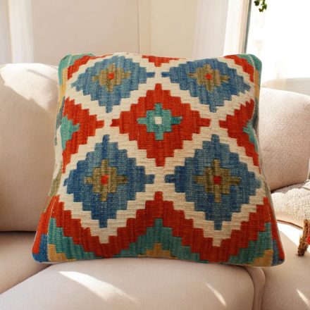 Kelim pillowcase 45x45 hand woven cushion