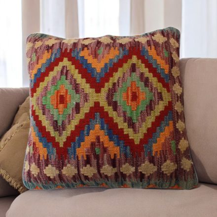 Hand woven cushion cover 45x45 Kilim decorative pillow