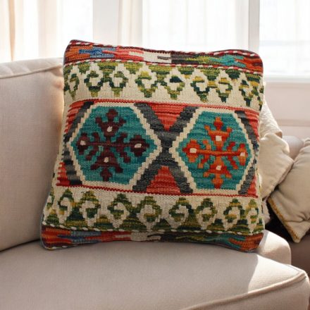 Kelim pillowcase 45x45 hand woven cushion