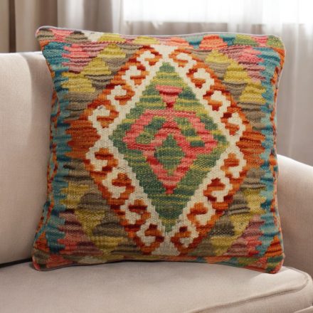 Kelim pillow case 45x45 hand woven decorative cushion