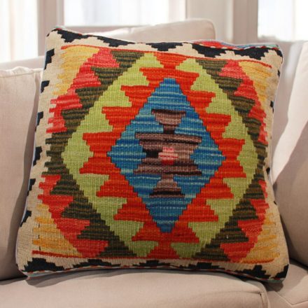 Hand woven cushion cover 45x45 Kilim decorative pillow