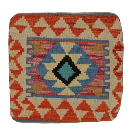 Colourful decorative cushion 35x35 hand-woven Kelim cushion 