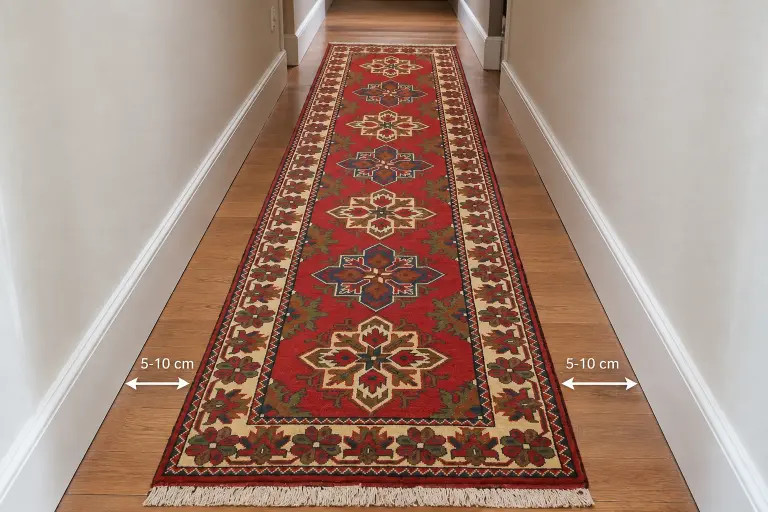 How to determine the correct hallway rug size