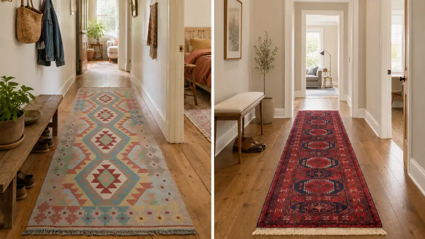 A thin or thicker hallway rug