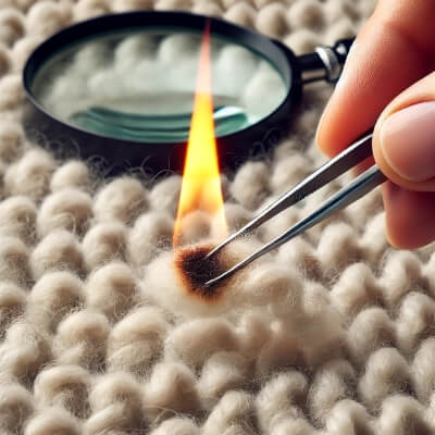 How do you recognise a wool rug?