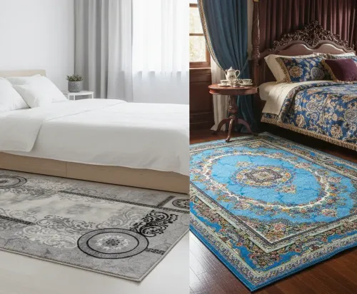 modern and classic bedroom rugs