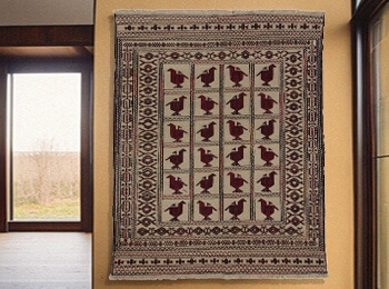Tribal Kilim wall carpet