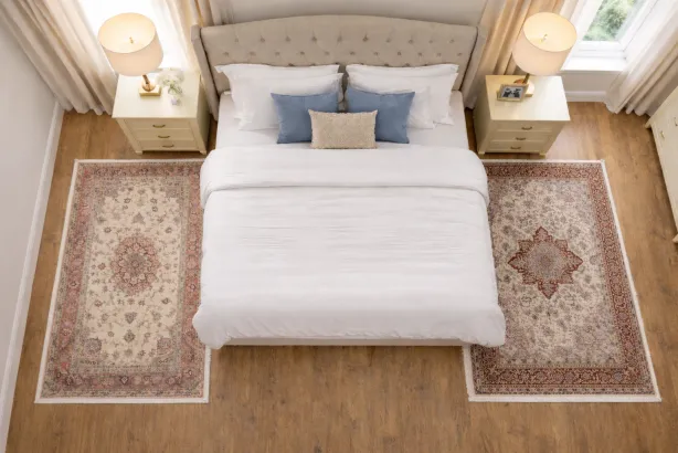Persian rug for the bedroom